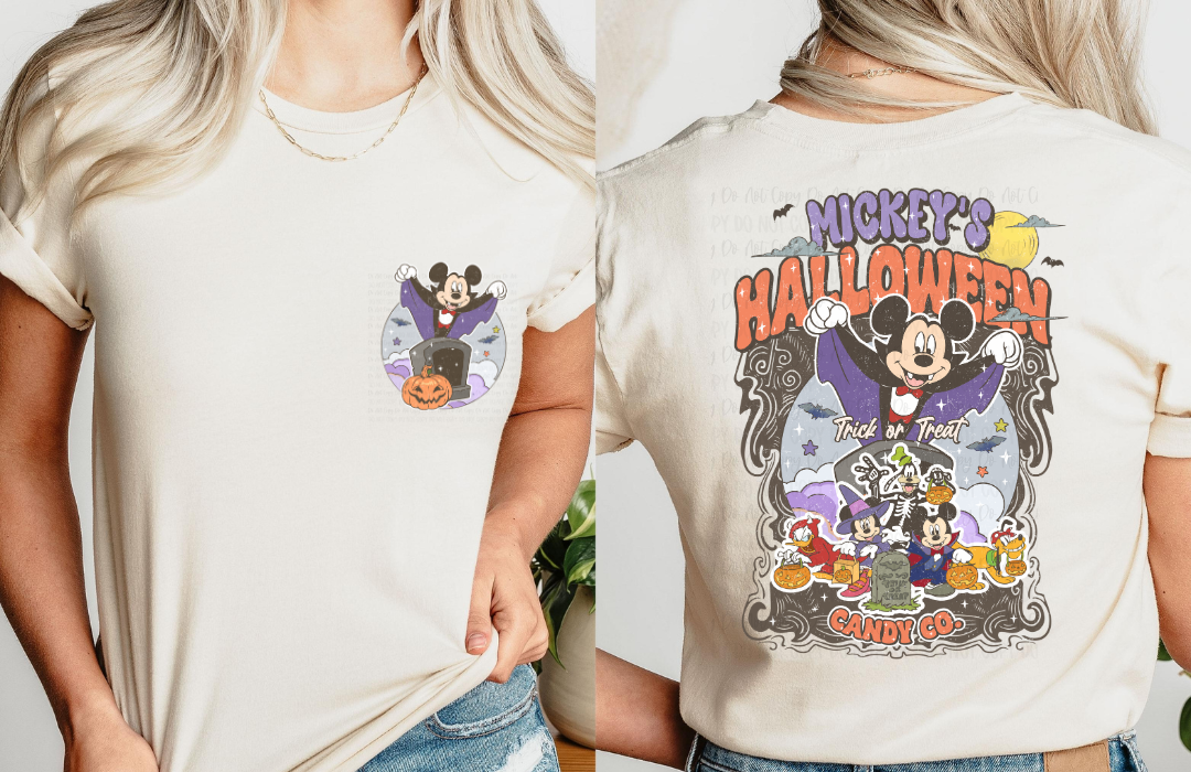 HALLOWEEN MOUSE (FRONT POCKET INCLUDED)