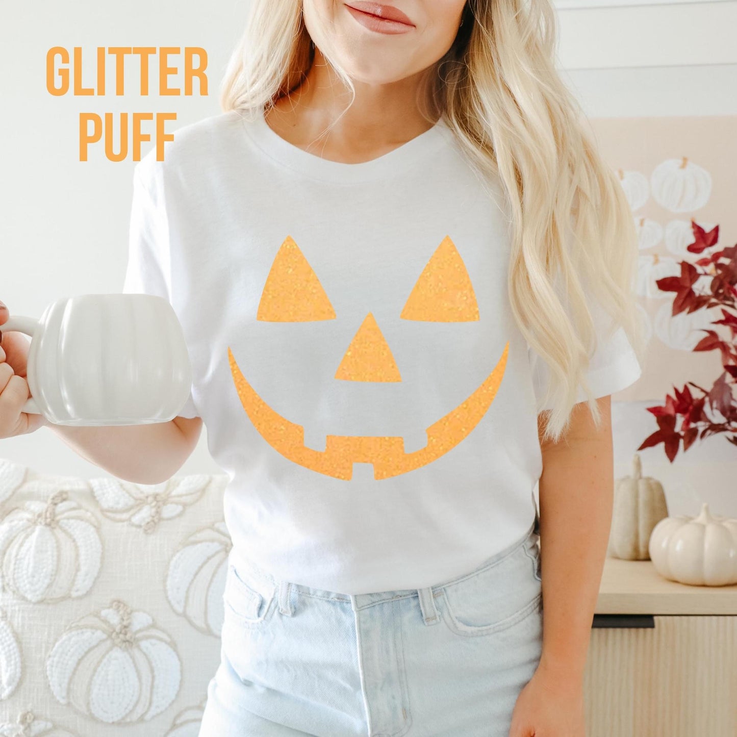 PUMPKIN FACE (GLITTER PUFF)