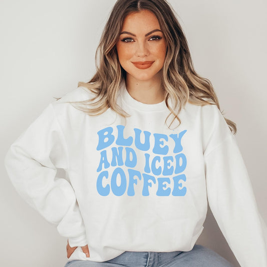 Blue And Iced Coffee